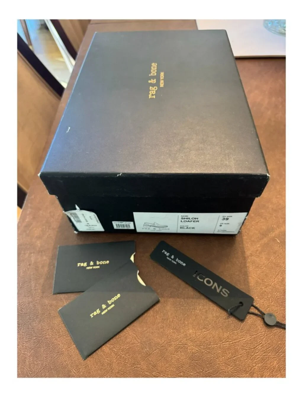 Rag & Bone Black Shiloh Loafer